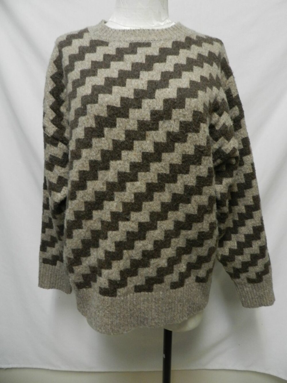 Gilli knit Oversized crew neck sweater brown Women` Size Sz Small Sm S